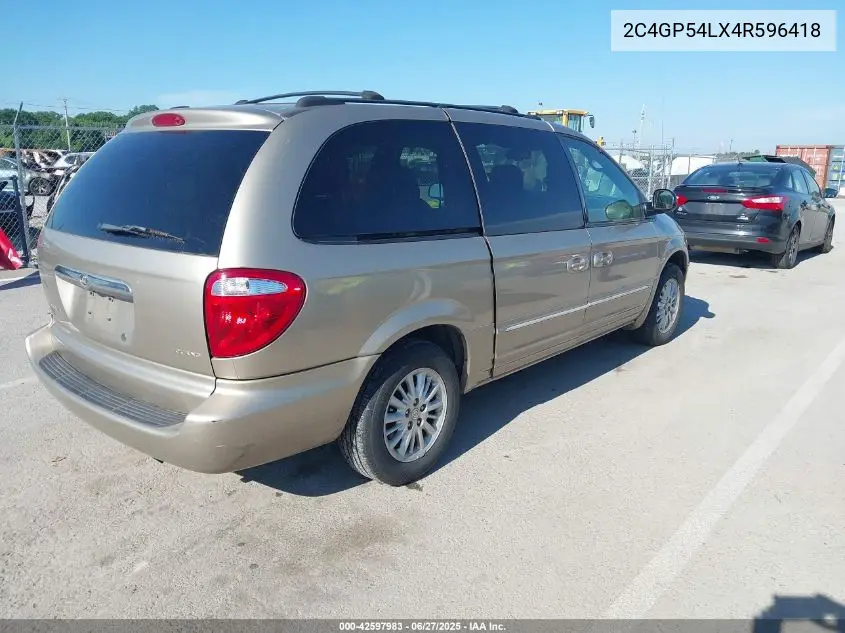 2004 Chrysler Town & Country Touring VIN: 2C4GP54LX4R596418 Lot: 42597983