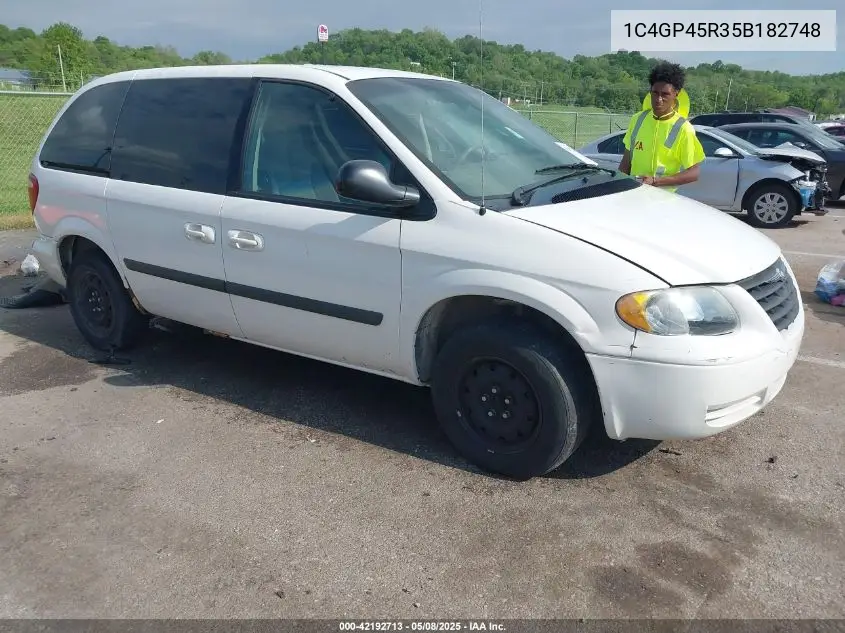 2005 Chrysler Town & Country VIN: 1C4GP45R35B182748 Lot: 42192713