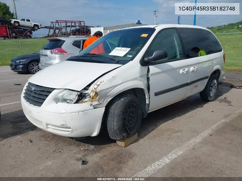 2005 Chrysler Town & Country VIN: 1C4GP45R35B182748 Lot: 42192713
