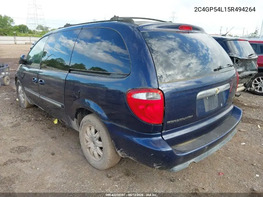 2005 Chrysler Town & Country Touring VIN: 2C4GP54L15R494264 Lot: 42235397
