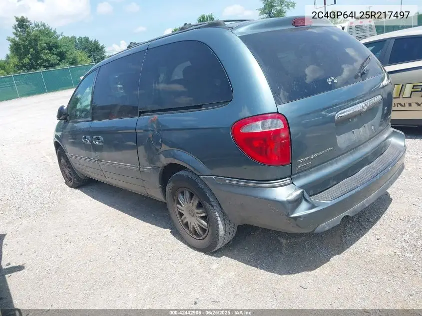 2005 Chrysler Town & Country Limited VIN: 2C4GP64L25R217497 Lot: 42442906