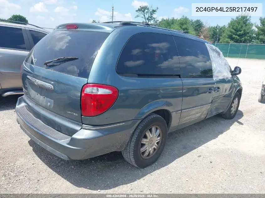 2005 Chrysler Town & Country Limited VIN: 2C4GP64L25R217497 Lot: 42442906