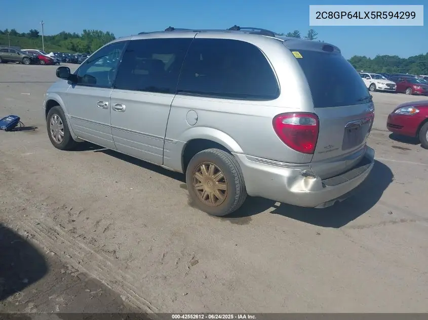 2005 Chrysler Town & Country Limited VIN: 2C8GP64LX5R594299 Lot: 42552612