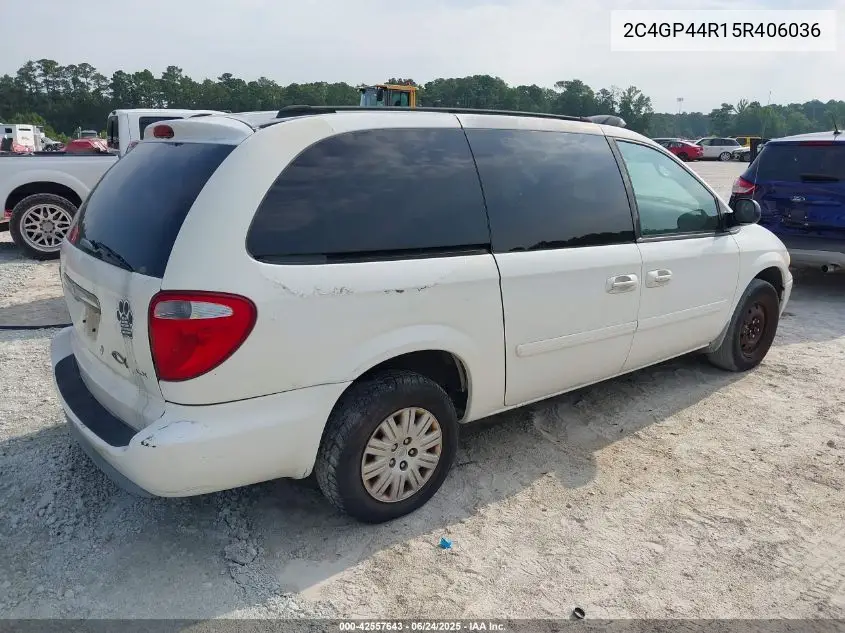 2005 Chrysler Town & Country Lx VIN: 2C4GP44R15R406036 Lot: 42557643