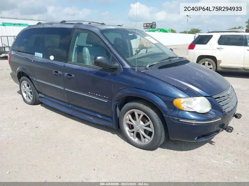 2005 Chrysler Town & Country Limited VIN: 2C4GP64L75R294933 Lot: 42558096