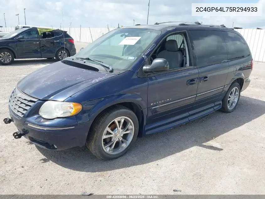 2005 Chrysler Town & Country Limited VIN: 2C4GP64L75R294933 Lot: 42558096