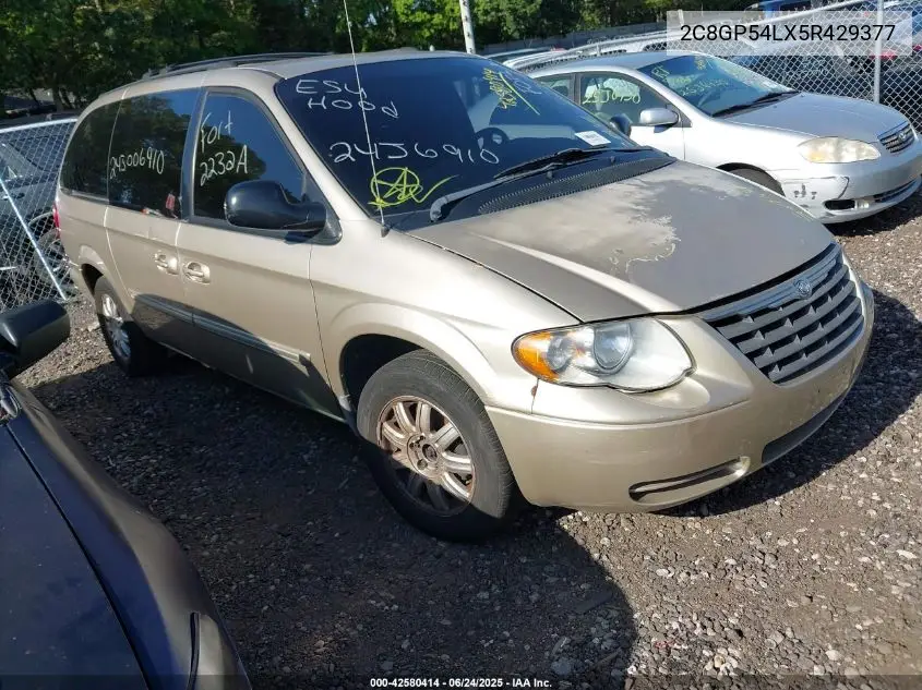 2005 Chrysler Town & Country Touring VIN: 2C8GP54LX5R429377 Lot: 42580414