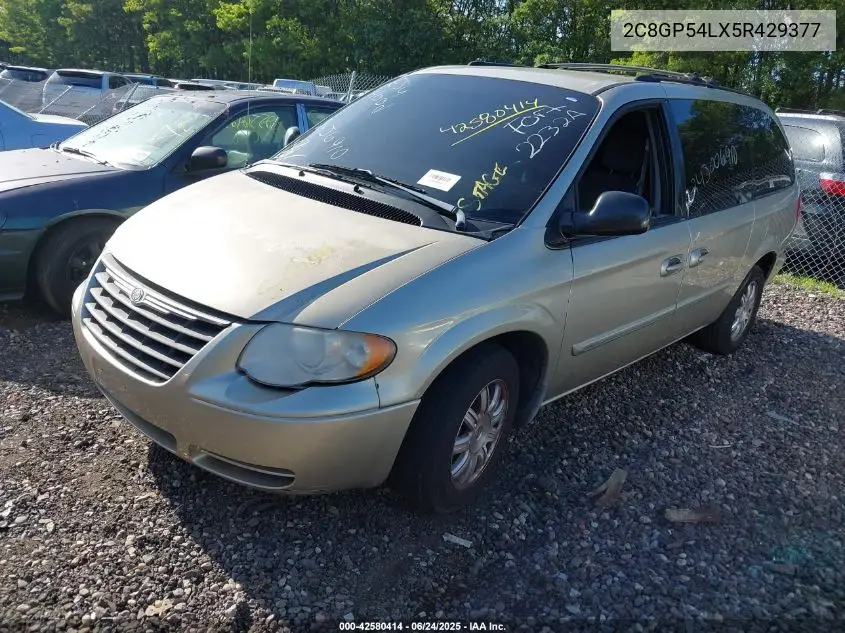 2005 Chrysler Town & Country Touring VIN: 2C8GP54LX5R429377 Lot: 42580414