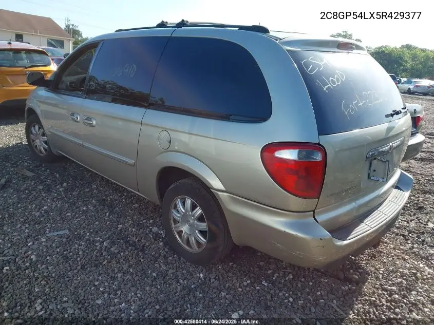 2005 Chrysler Town & Country Touring VIN: 2C8GP54LX5R429377 Lot: 42580414