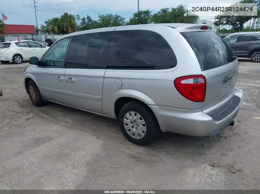 2005 Chrysler Town & Country Lx VIN: 2C4GP44R25R124424 Lot: 42599559