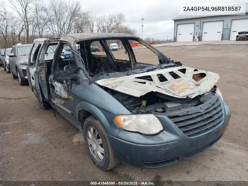 2006 Chrysler Town & Country Touring VIN: 2A4GP54L96R818587 Lot: 41845090