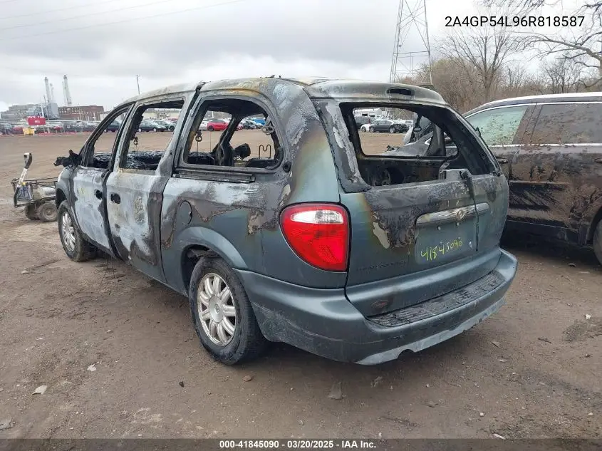 2006 Chrysler Town & Country Touring VIN: 2A4GP54L96R818587 Lot: 41845090