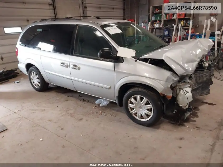 2006 Chrysler Town & Country Touring VIN: 2A4GP54L66R78590 Lot: 41990368