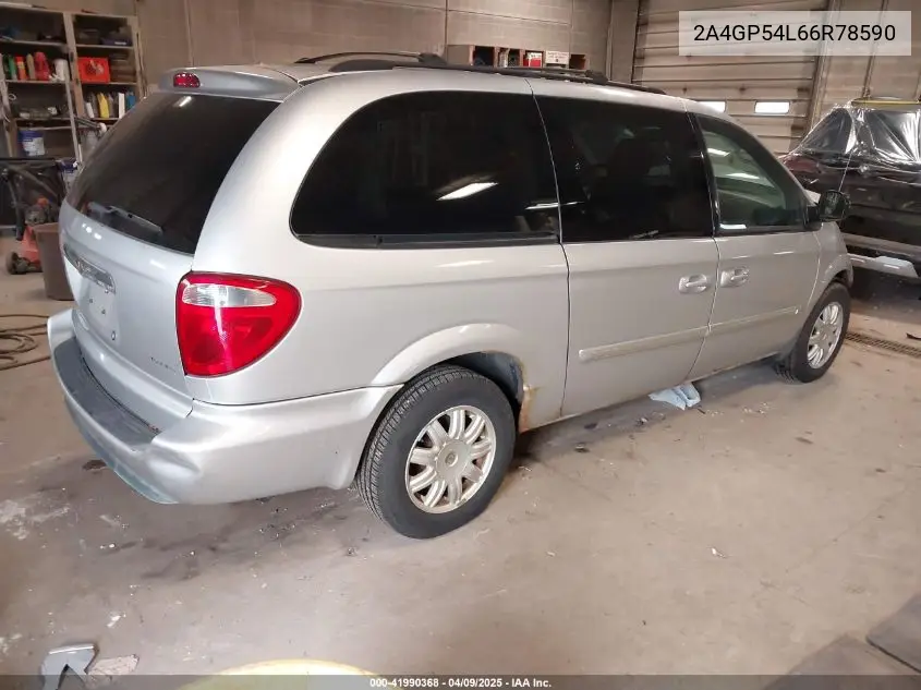 2006 Chrysler Town & Country Touring VIN: 2A4GP54L66R78590 Lot: 41990368