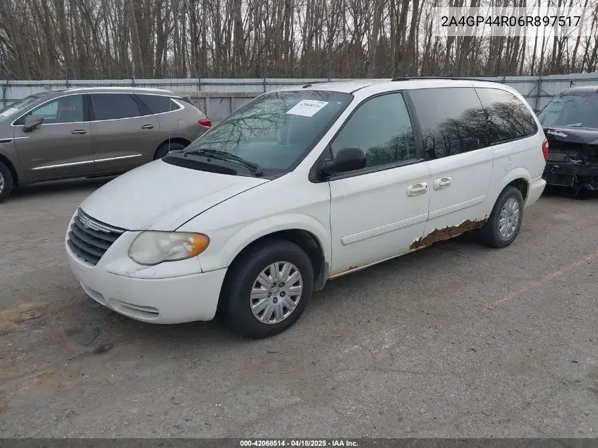 2006 Chrysler Town & Country Lx VIN: 2A4GP44R06R897517 Lot: 42068514