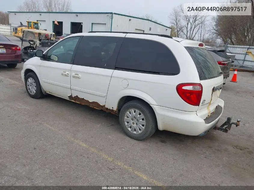 2006 Chrysler Town & Country Lx VIN: 2A4GP44R06R897517 Lot: 42068514