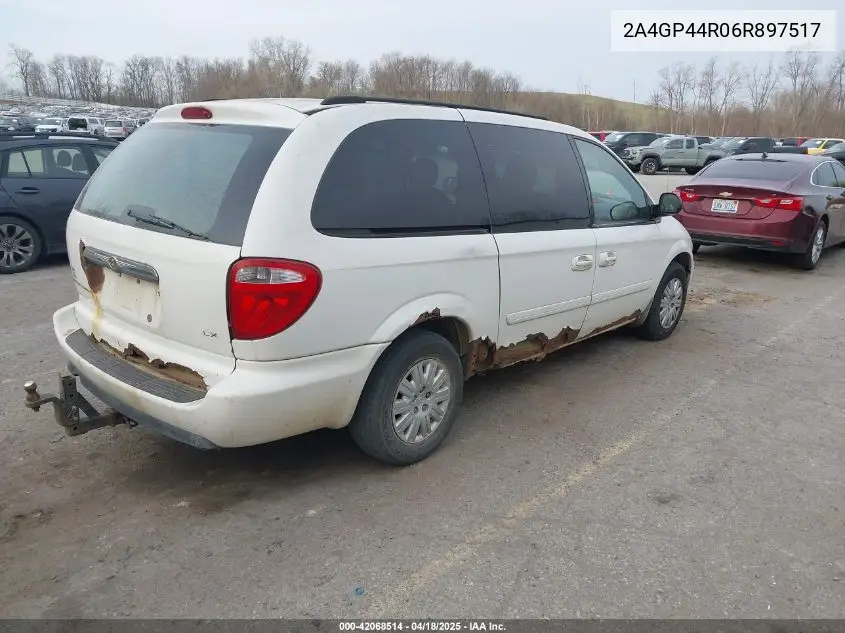 2006 Chrysler Town & Country Lx VIN: 2A4GP44R06R897517 Lot: 42068514