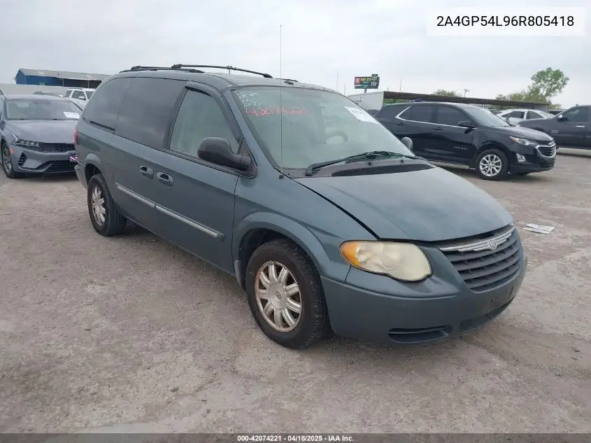 2006 Chrysler Town & Country Touring VIN: 2A4GP54L96R805418 Lot: 42074221