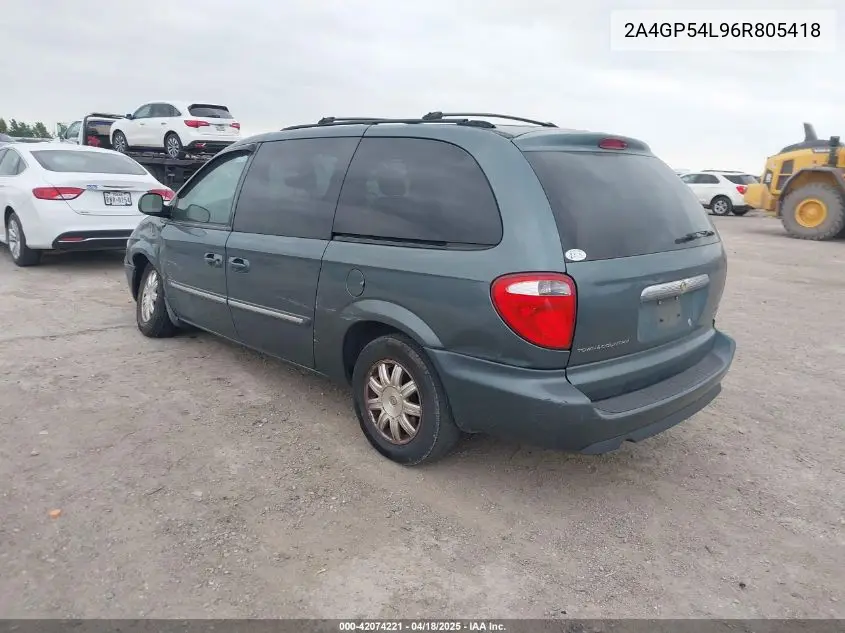 2006 Chrysler Town & Country Touring VIN: 2A4GP54L96R805418 Lot: 42074221