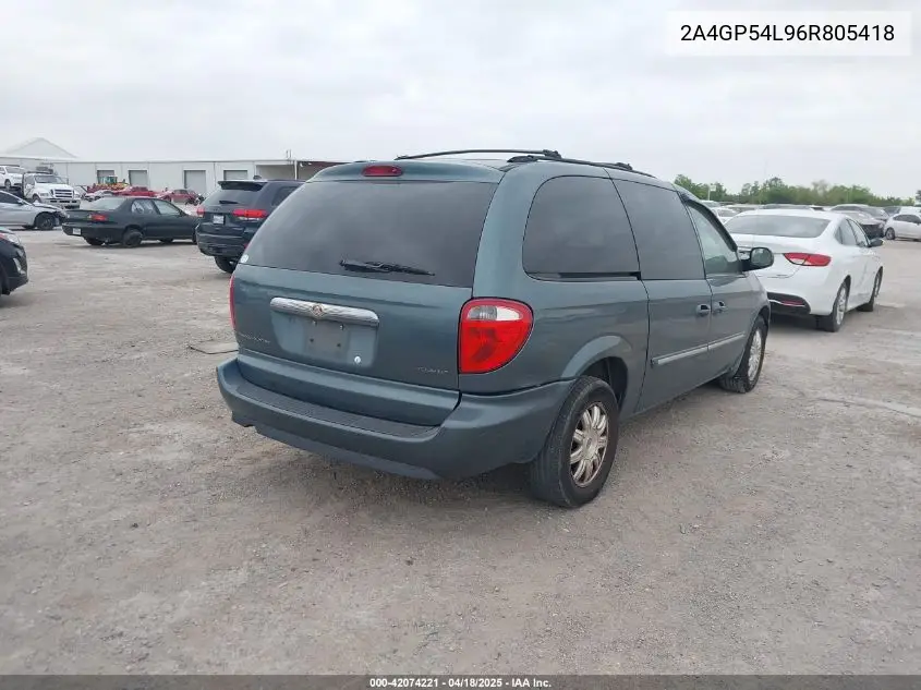 2006 Chrysler Town & Country Touring VIN: 2A4GP54L96R805418 Lot: 42074221