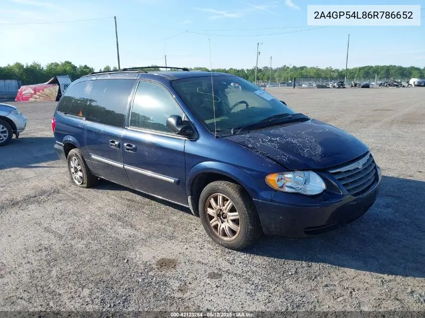 2006 Chrysler Town & Country Touring VIN: 2A4GP54L86R786652 Lot: 42123264