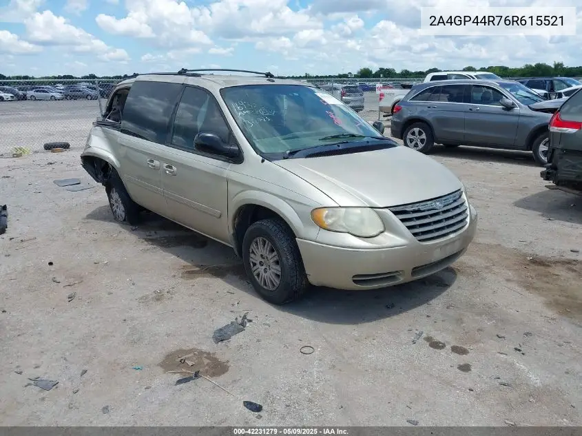 2006 Chrysler Town & Country Lx VIN: 2A4GP44R76R615521 Lot: 42231279