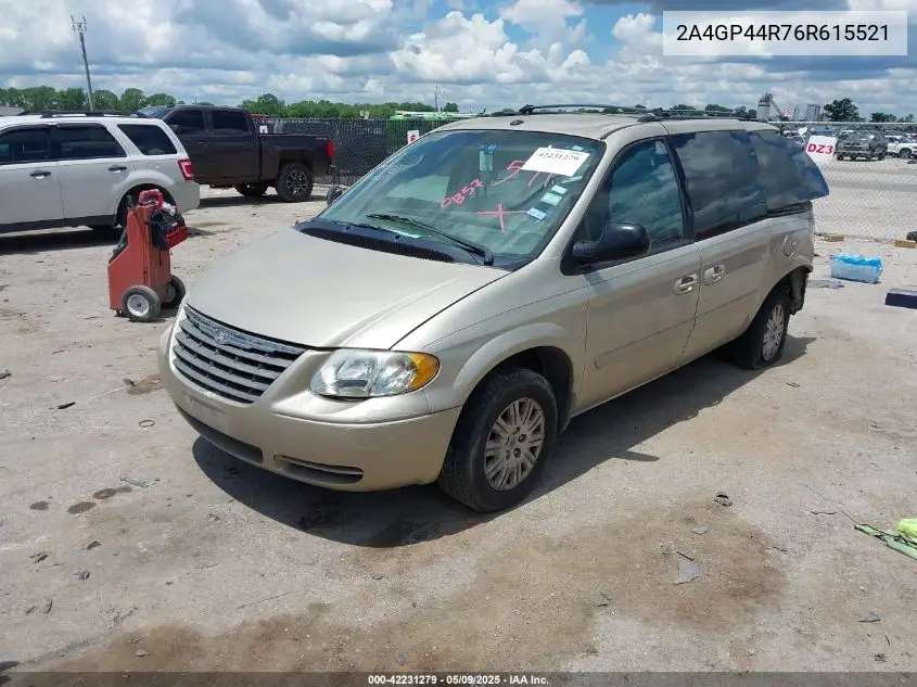 2006 Chrysler Town & Country Lx VIN: 2A4GP44R76R615521 Lot: 42231279