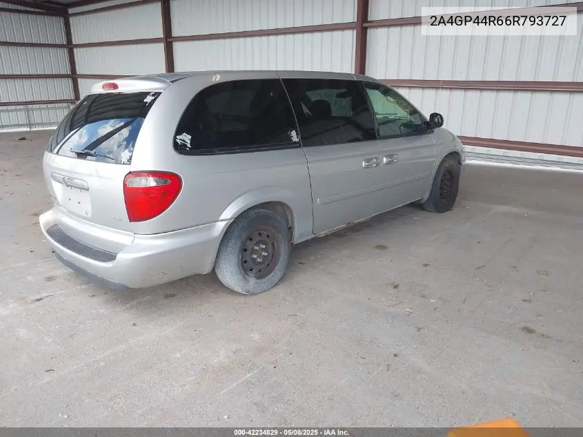 2006 Chrysler Town & Country Lx VIN: 2A4GP44R66R793727 Lot: 42234829