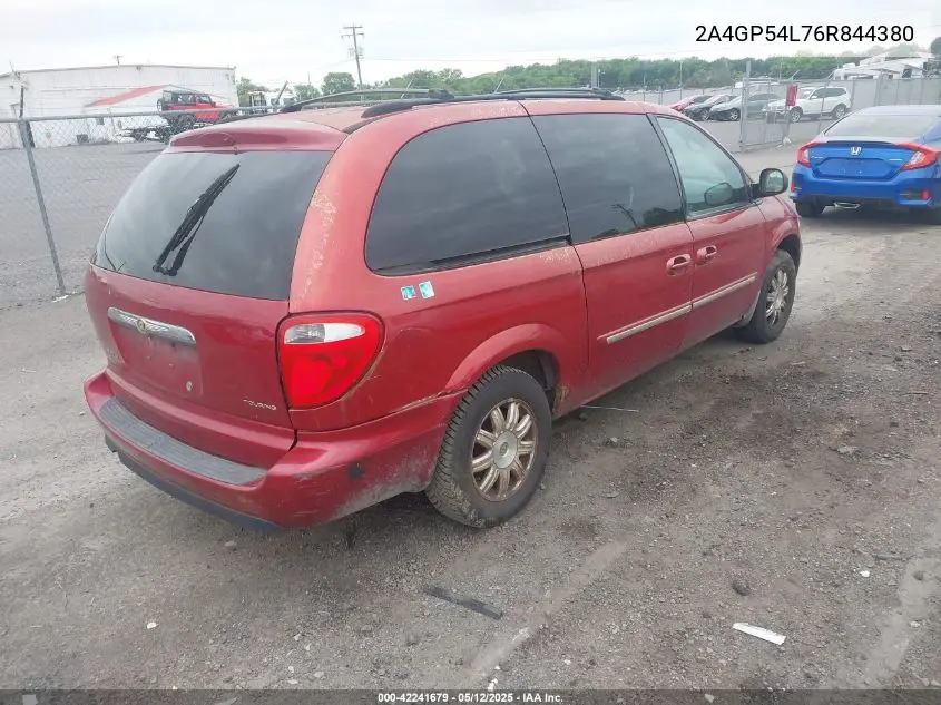 2006 Chrysler Town & Country Touring VIN: 2A4GP54L76R844380 Lot: 42241679