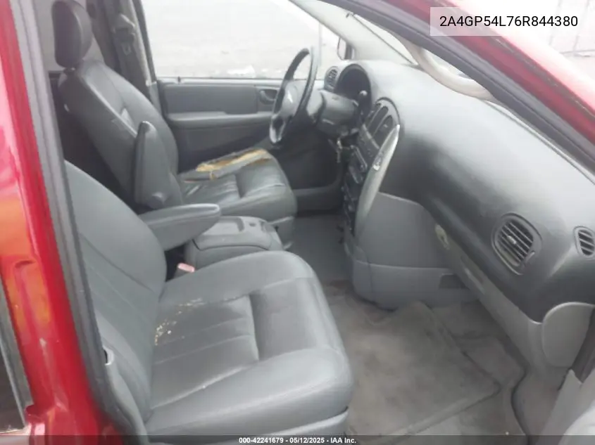 2006 Chrysler Town & Country Touring VIN: 2A4GP54L76R844380 Lot: 42241679