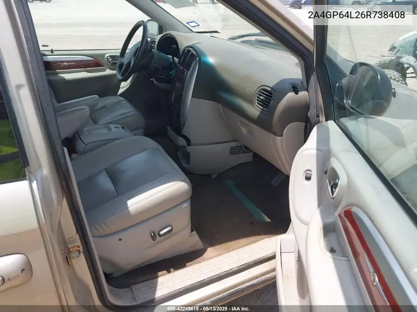 2006 Chrysler Town & Country Limited VIN: 2A4GP64L26R738408 Lot: 42249815