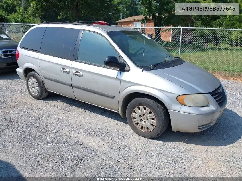 2006 Chrysler Town & Country VIN: 1A4GP45R96B577545 Lot: 42496613