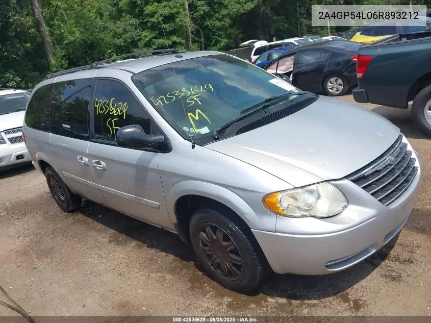2006 Chrysler Town & Country Touring VIN: 2A4GP54L06R893212 Lot: 42535629