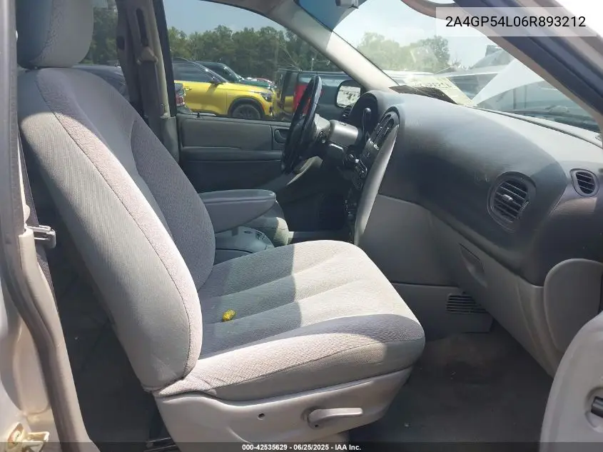 2006 Chrysler Town & Country Touring VIN: 2A4GP54L06R893212 Lot: 42535629