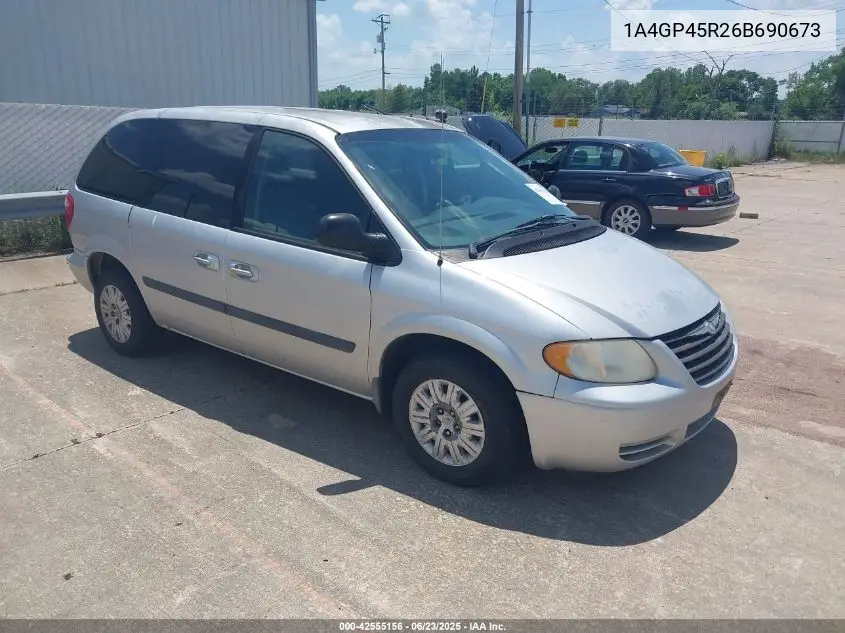 2006 Chrysler Town & Country VIN: 1A4GP45R26B690673 Lot: 42555156