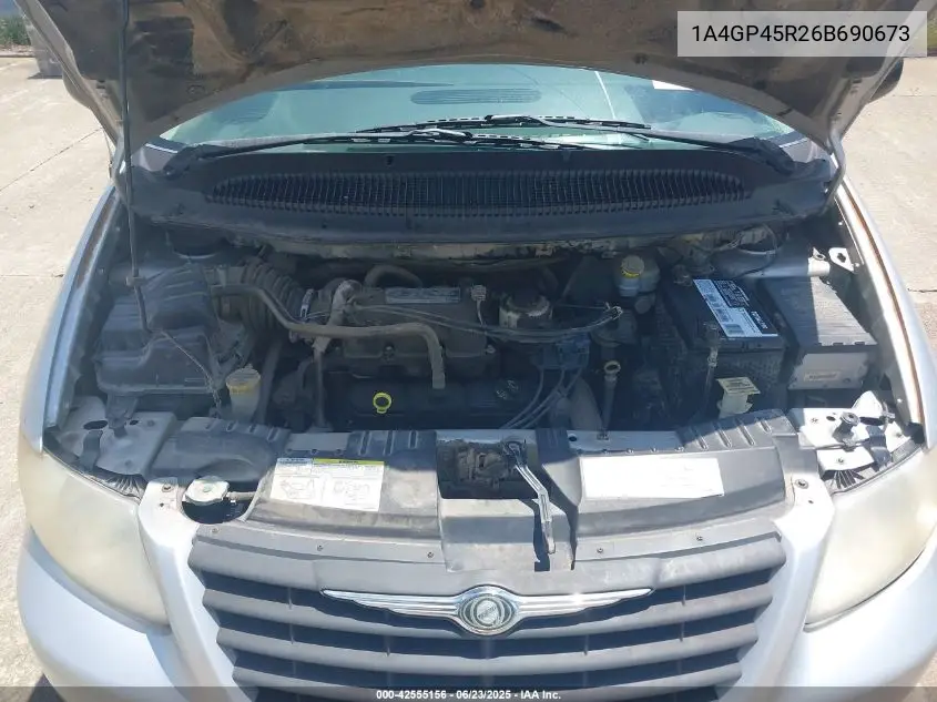 2006 Chrysler Town & Country VIN: 1A4GP45R26B690673 Lot: 42555156