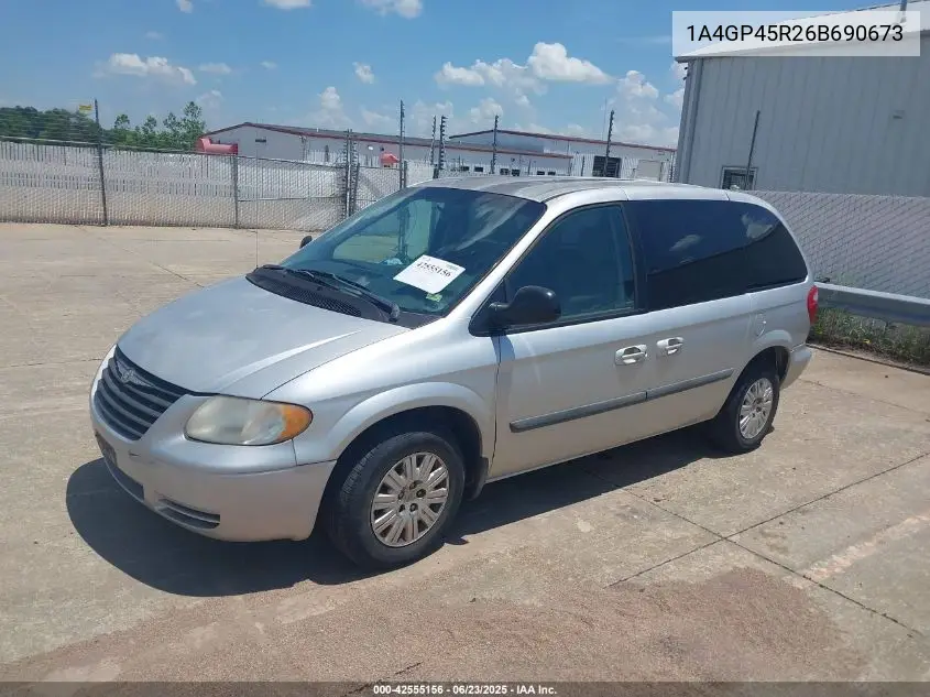 2006 Chrysler Town & Country VIN: 1A4GP45R26B690673 Lot: 42555156