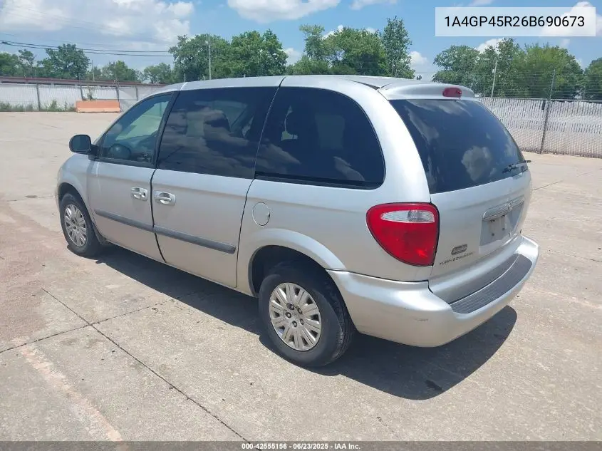 2006 Chrysler Town & Country VIN: 1A4GP45R26B690673 Lot: 42555156