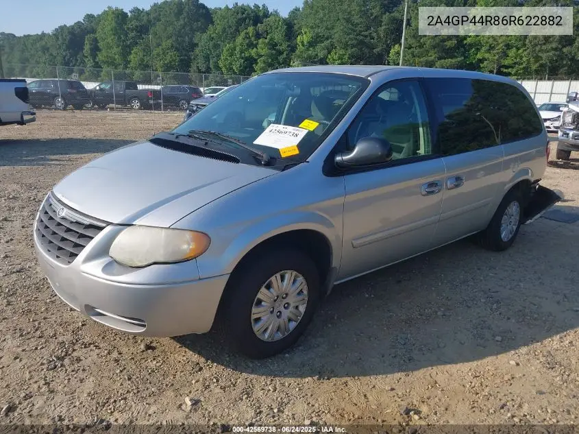 2006 Chrysler Town & Country Lx VIN: 2A4GP44R86R622882 Lot: 42569738
