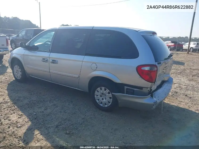 2006 Chrysler Town & Country Lx VIN: 2A4GP44R86R622882 Lot: 42569738