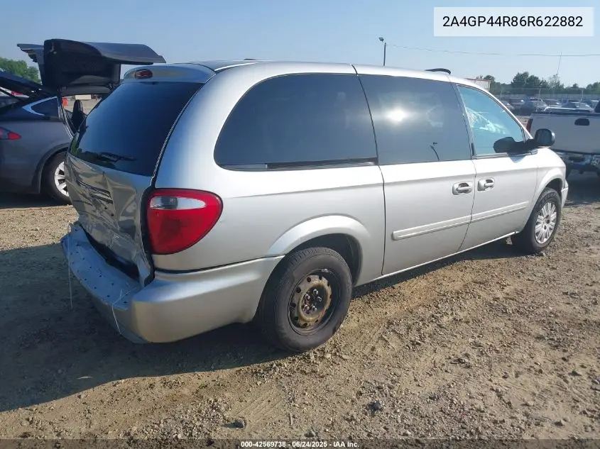 2006 Chrysler Town & Country Lx VIN: 2A4GP44R86R622882 Lot: 42569738