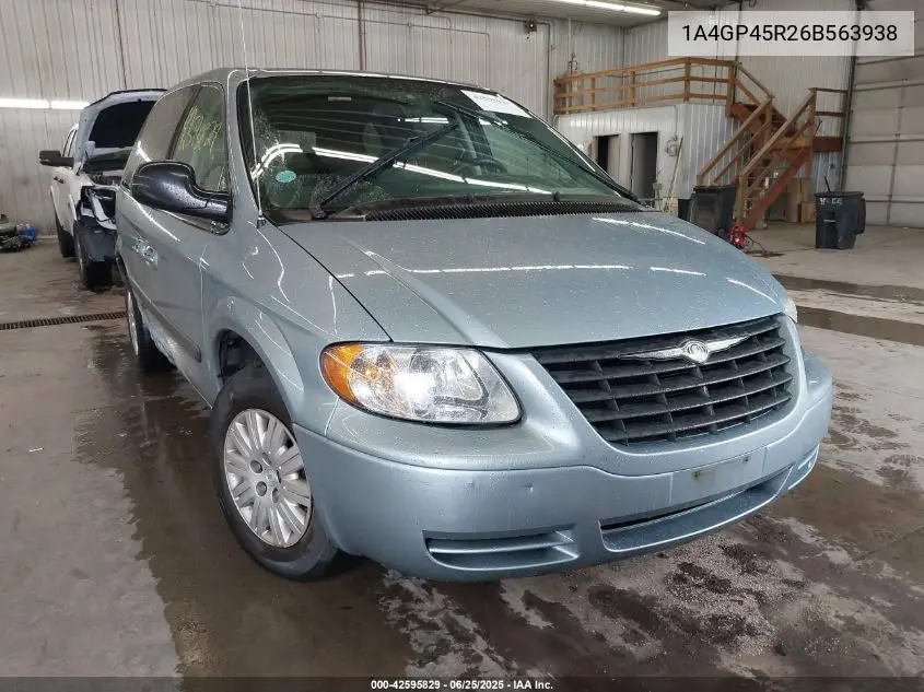 2006 Chrysler Town & Country VIN: 1A4GP45R26B563938 Lot: 42595829