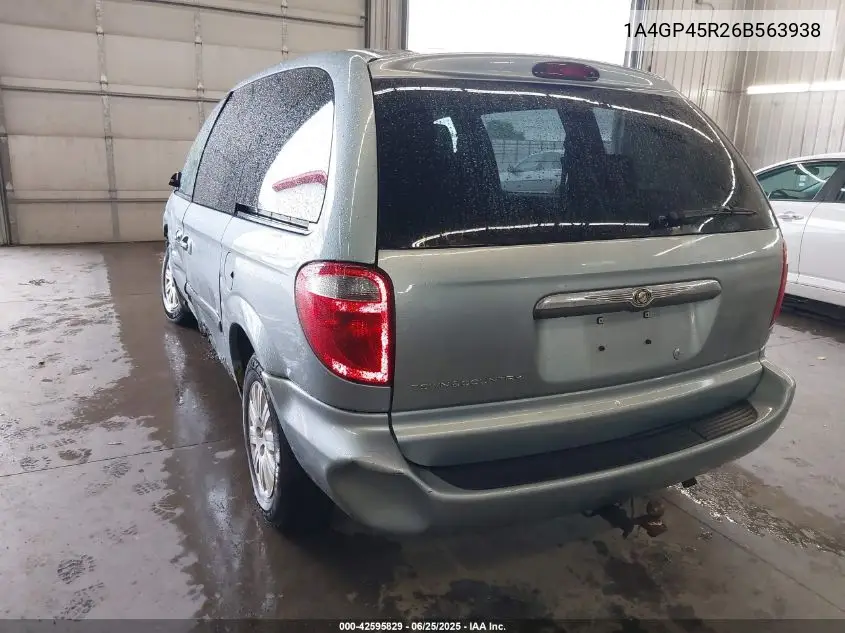 2006 Chrysler Town & Country VIN: 1A4GP45R26B563938 Lot: 42595829