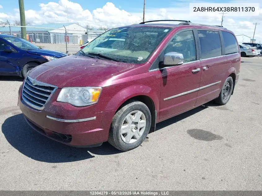 2008 Chrysler Town & Country Limited VIN: 2A8HR64X38R811370 Lot: 12304279X
