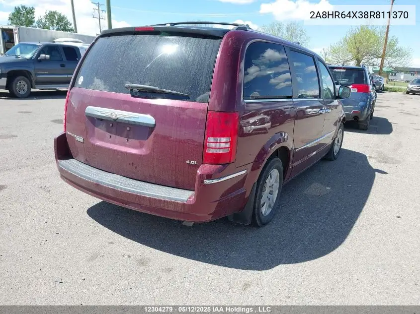 2008 Chrysler Town & Country Limited VIN: 2A8HR64X38R811370 Lot: 12304279X