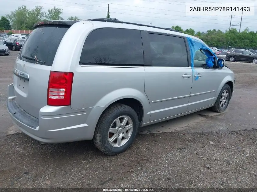 2008 Chrysler Town & Country Touring VIN: 2A8HR54P78R141493 Lot: 42232389