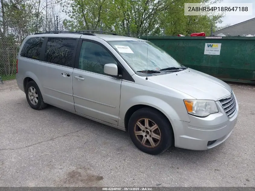 2008 Chrysler Town & Country Touring VIN: 2A8HR54P18R647188 Lot: 42240167