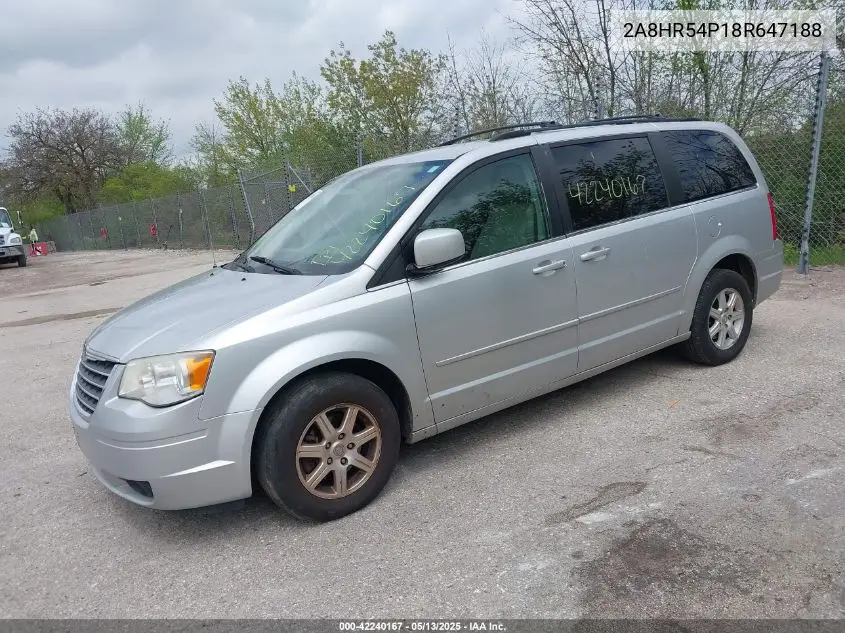 2008 Chrysler Town & Country Touring VIN: 2A8HR54P18R647188 Lot: 42240167