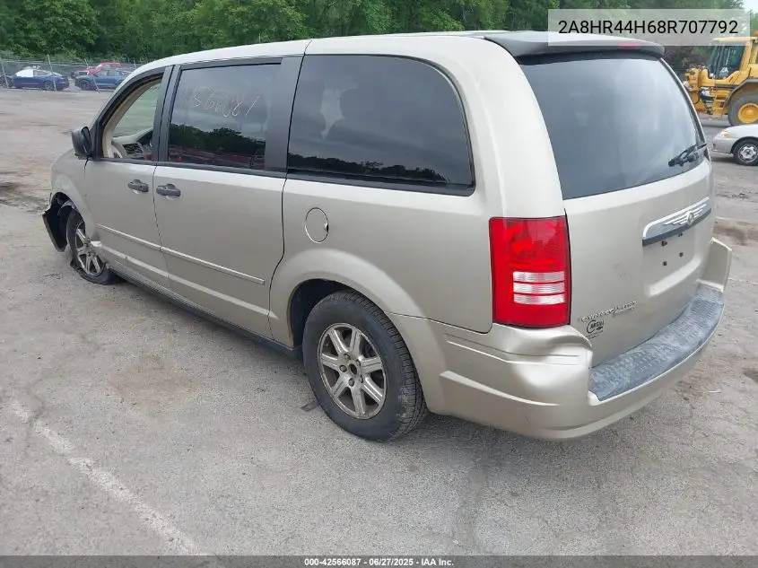 2008 Chrysler Town & Country Lx VIN: 2A8HR44H68R707792 Lot: 42566087