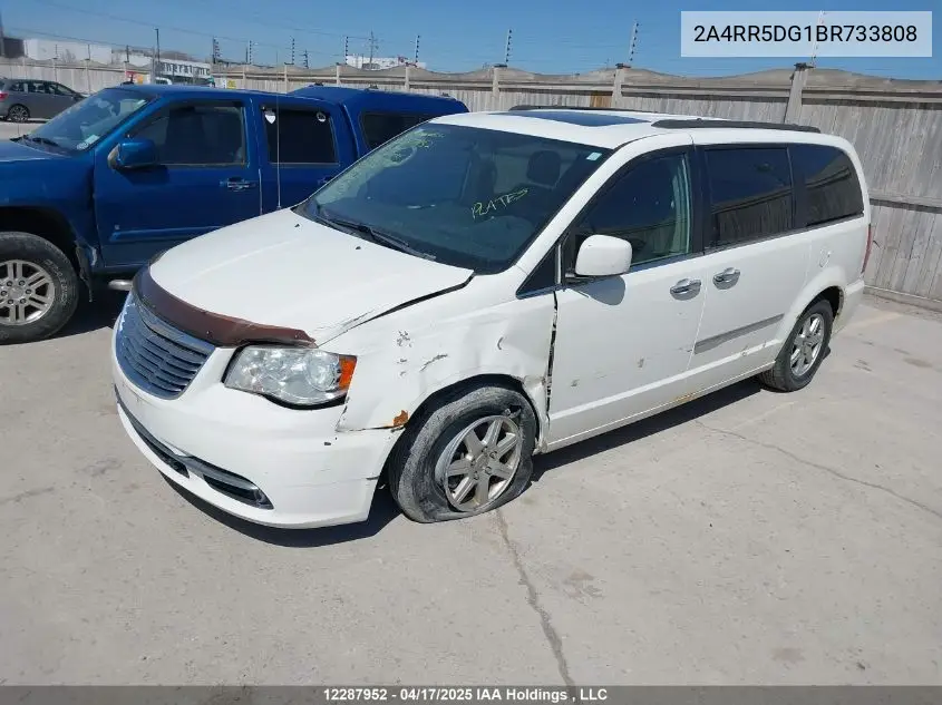 2011 Chrysler Town & Country Touring VIN: 2A4RR5DG1BR733808 Lot: 12287952